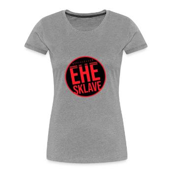 Marriage Slave Wedding Bachelor Party - Women's Premium Organic T-Shirt - heather grey - Front - Mia (176cm)