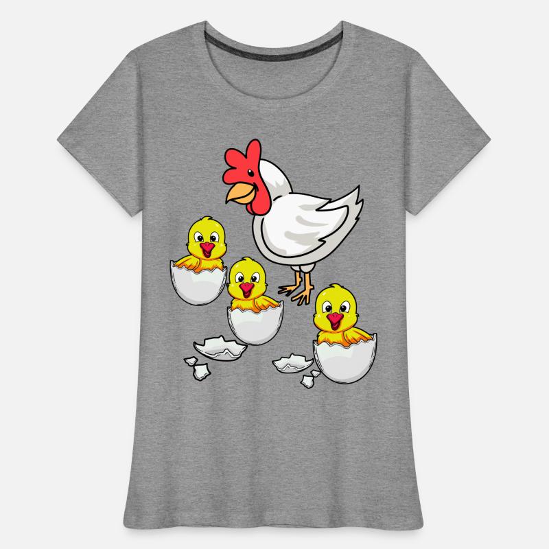 Eggshell Chick Chicken Chickens Easter Chicken Egg Women's Premium Organic T-Shirt