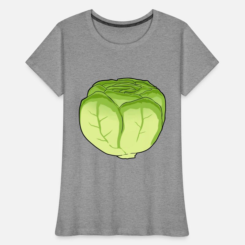 Lettuce Salad Cabbage Cabbage Head Vegetable Kitchen Women's Premium Organic T-Shirt