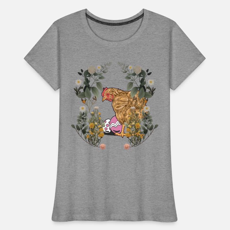 Easter, Easter Eggs, Hen, Chicken, Rural, Nature, Eggs Women's Premium Organic T-Shirt