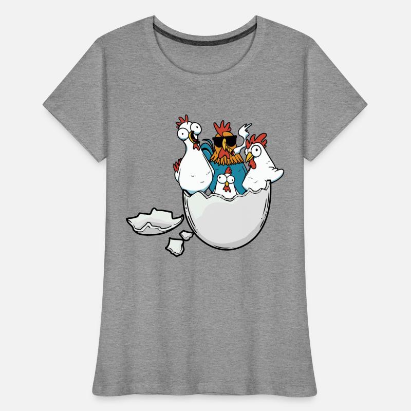 Eggshell Chickens Easter Eggs Poultry Poultry Women's Premium Organic T-Shirt