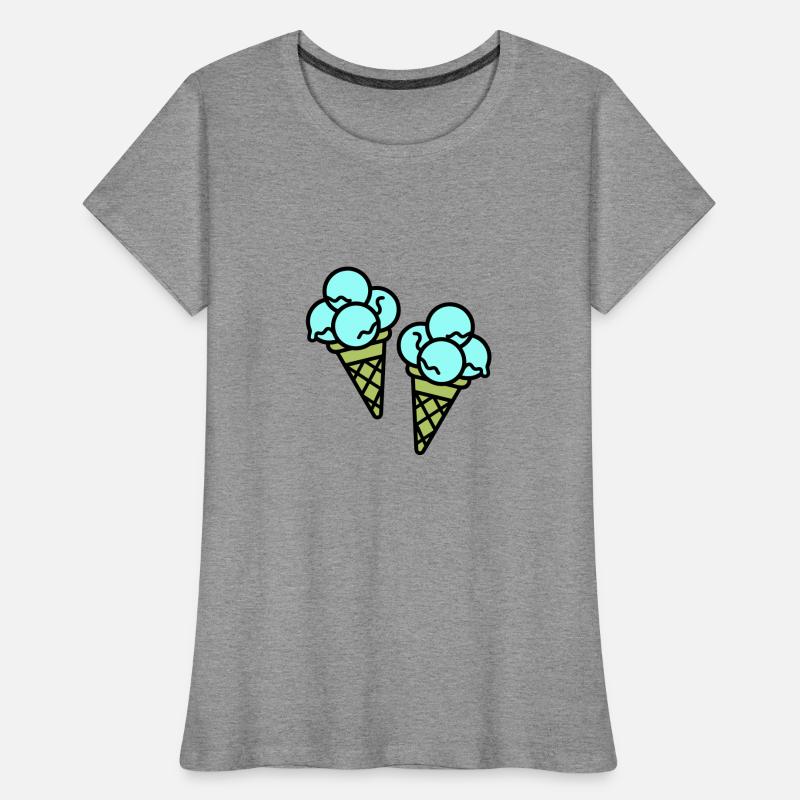 Crème glacée à la crème Eis T-shirt bio Premium Femme