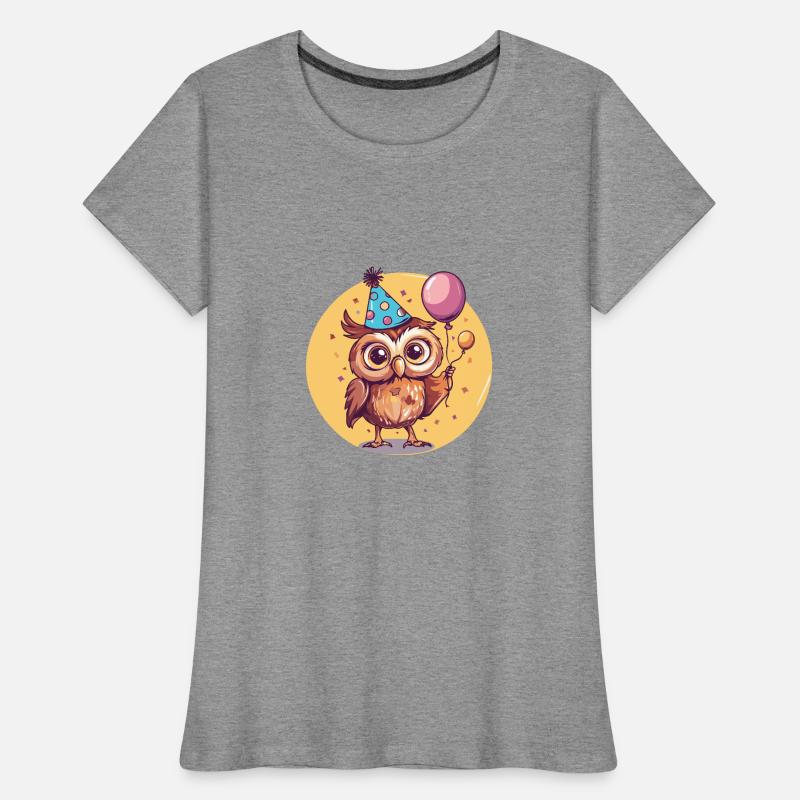 Eule Geburtstag Comic Frauen Premium Bio T-Shirt
