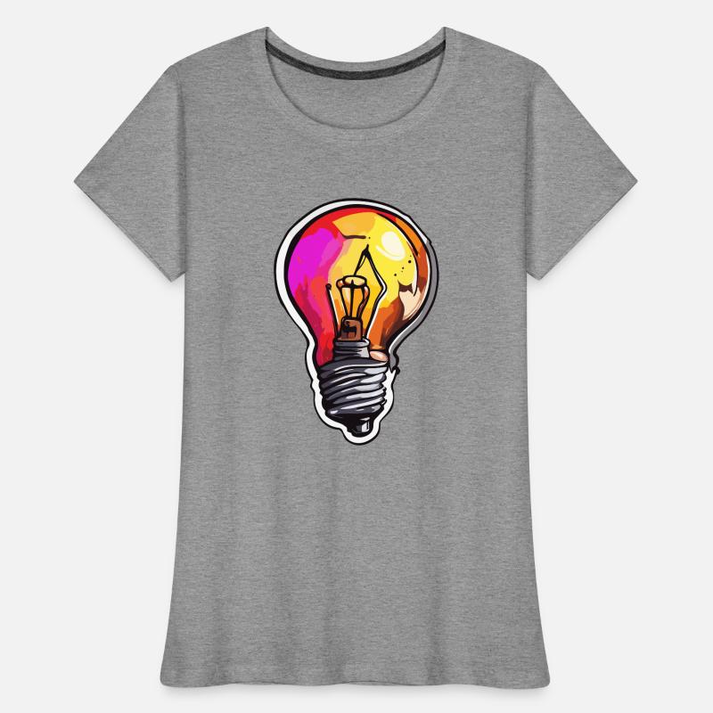 Bulb / Bulb / Brightness / Light Women's Premium Organic T-Shirt