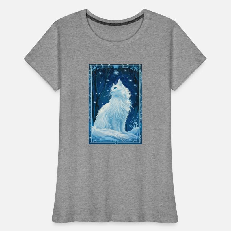 Cloudtail Cloud Tail Mucha 1920s White Cat Women's Premium Organic T-Shirt
