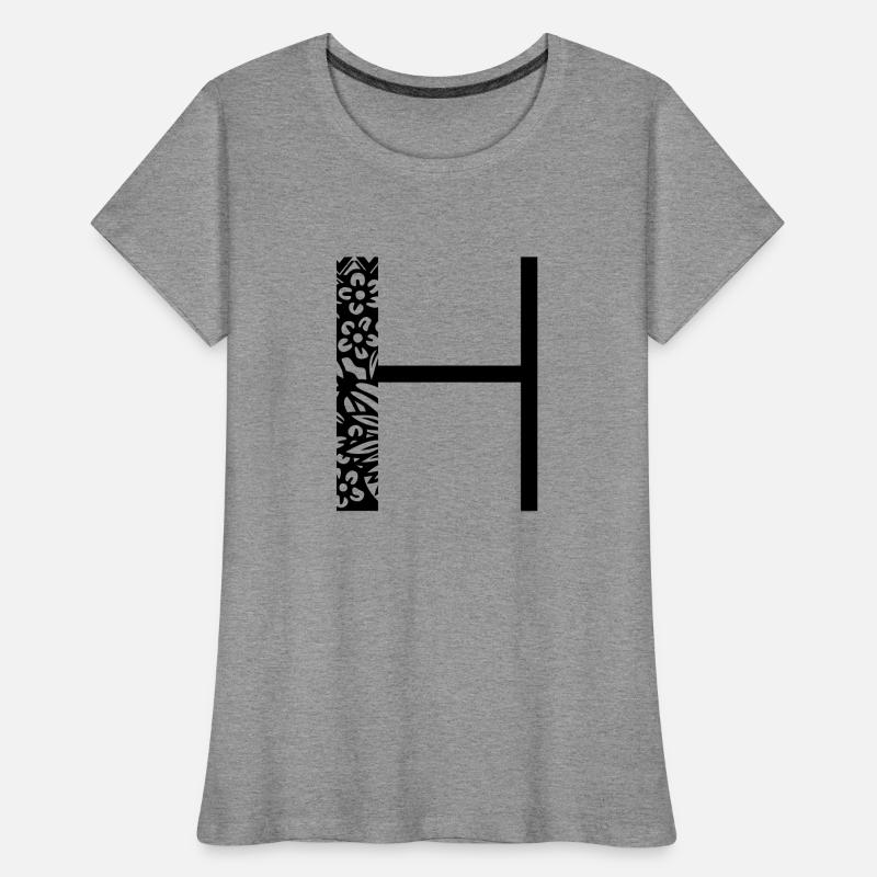 Buchstabe H Frauen Premium Bio T-Shirt