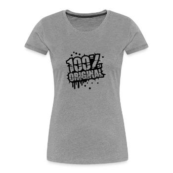 Stamp graffiti 100% original - Women's Premium Organic T-Shirt - heather grey - Front - Mia (176cm)