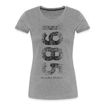 Limited Edition 1985 Birthday 1985 - Women's Premium Organic T-Shirt - heather grey - Front - Mia (176cm)