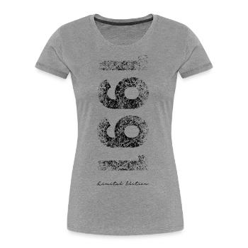 Limited Edition 1991 - Birthday 1991 - Women's Premium Organic T-Shirt - heather grey - Front - Mia (176cm)