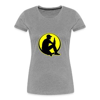 Bottle of Beer Drinking Party - Women's Premium Organic T-Shirt - heather grey - Front - Mia (176cm)