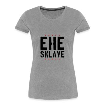 Marriage Slave Wedding Bachelor Party - Women's Premium Organic T-Shirt - heather grey - Front - Mia (176cm)