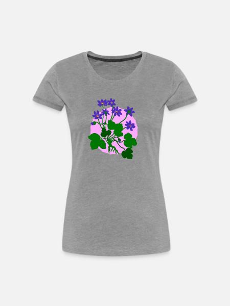 Sehr pflanzlich - Frauen Premium Bio T-Shirt - Grau meliert