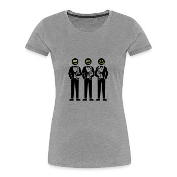 Bachelor Party Crew Bachelor Party - Women's Premium Organic T-Shirt - heather grey - Front - Mia (176cm)