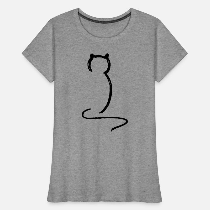 Chat T-shirt bio Premium Femme