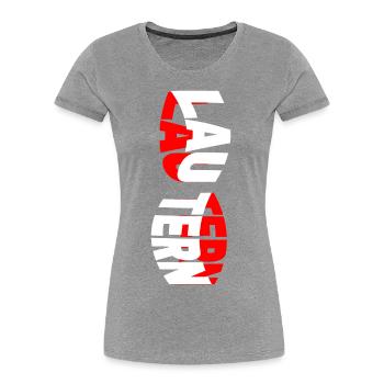 Kaiserslautern Lautern Deutschland Stadt Schrift - Frauen Premium Bio T-Shirt - Grau meliert - Vorne - Mia (176cm)
