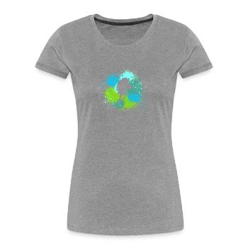 Steckenpferd Hobby Horsing - Frauen Premium Bio T-Shirt - Grau meliert - Vorne - Mia (176cm)