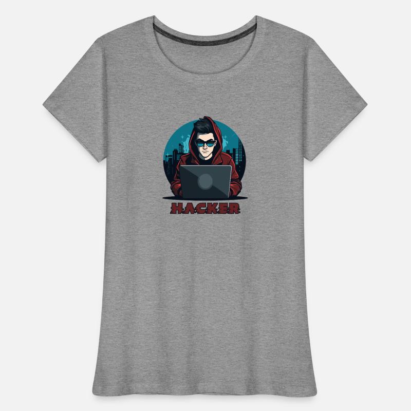 Lunettes de soleil Hacker Hacker Hacker anonyme T-shirt bio Premium Femme