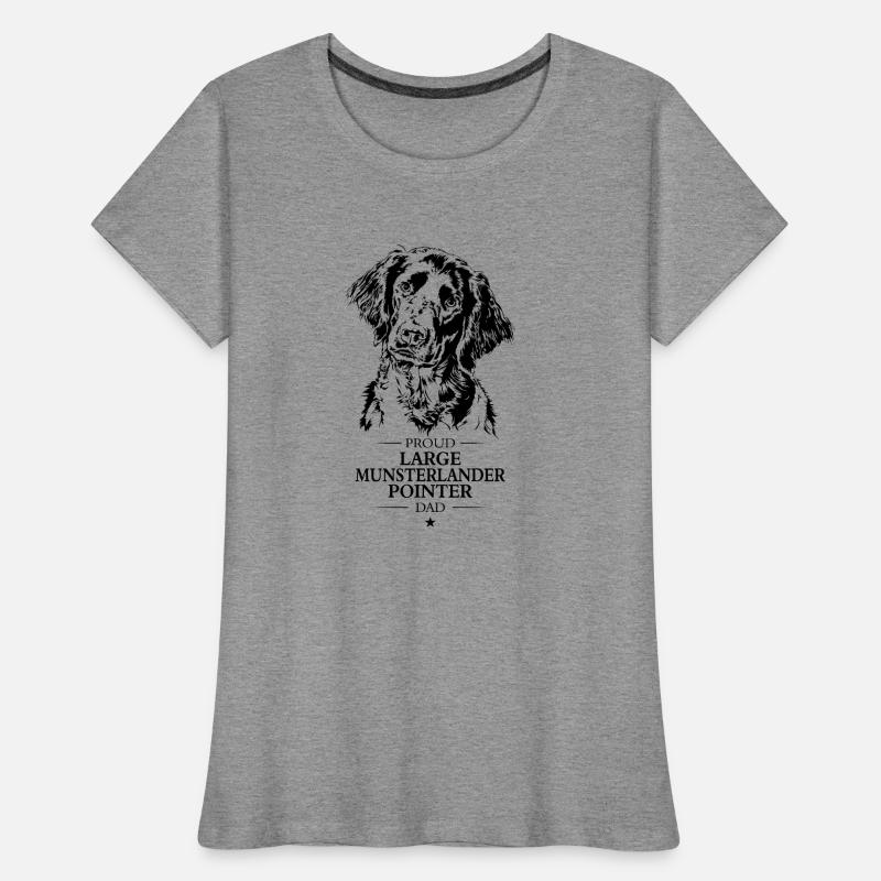 Large Munsterlander Pointer Dad Hunde Wilsigns Frauen Premium Bio T-Shirt