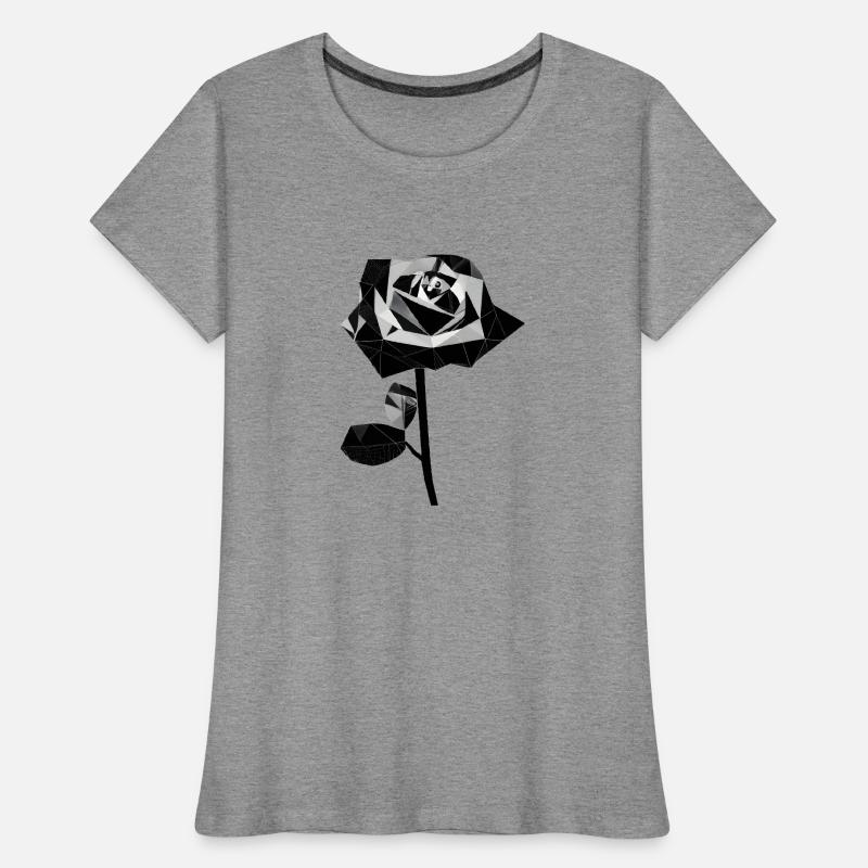 Polygon black rose Women's Premium Organic T-Shirt