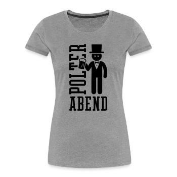 Marié enterrement de vie de garçon - T-shirt bio Premium Femme - gris chiné - Devant - Mia (176cm)