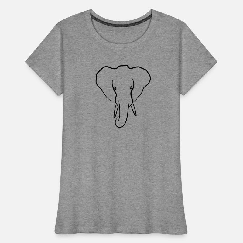 Éléphant T-shirt bio Premium Femme