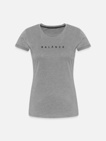 BALANCE - Frauen Premium Bio T-Shirt - Grau meliert