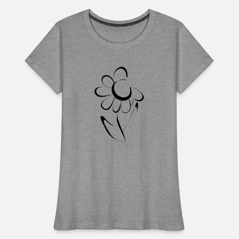 Conception de fleurs T-shirt bio Premium Femme