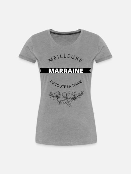 PATIN - Frauen Premium Bio T-Shirt - Grau meliert