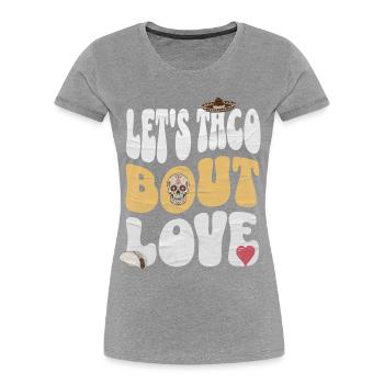 Taco - Frauen Premium Bio T-Shirt - Grau meliert - Vorne - Mia (176cm)
