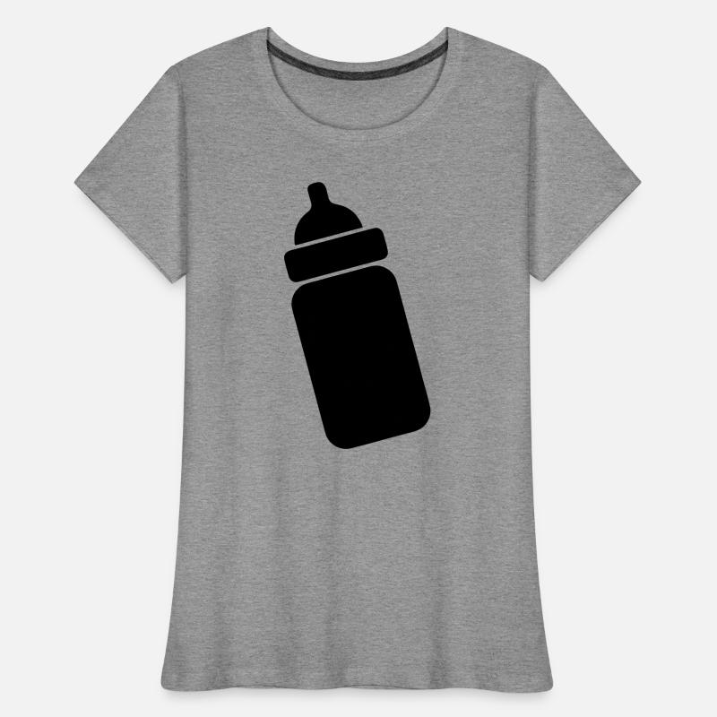 Image de teinte transparente du biberon T-shirt bio Premium Femme