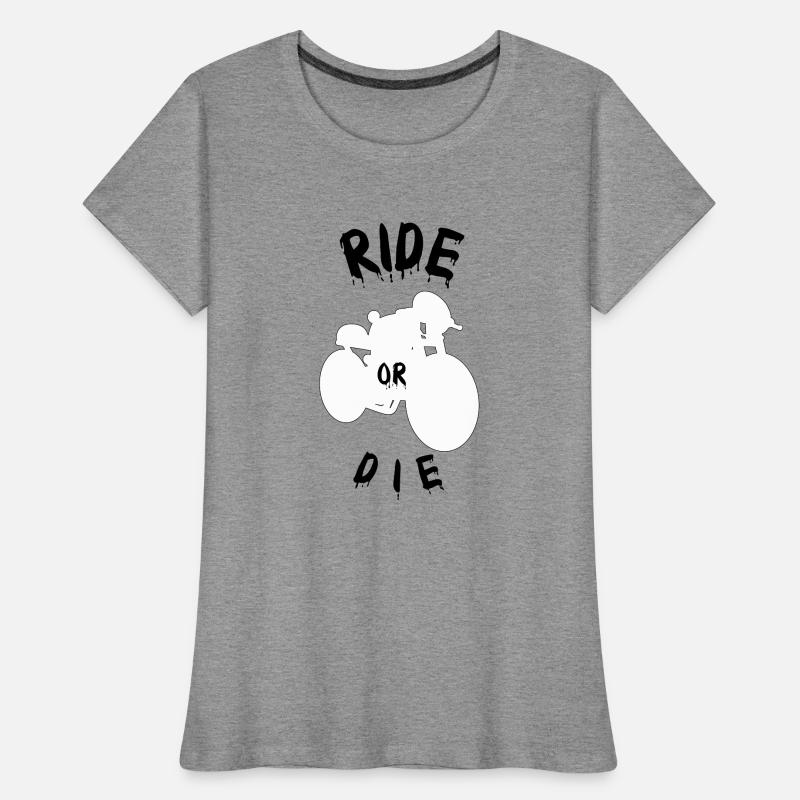 Reiten oder sterben Frauen Premium Bio T-Shirt
