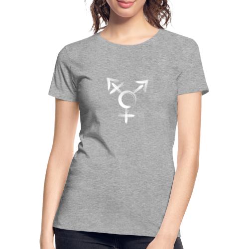 Symbol Transgender weiss - Frauen Premium Bio T-Shirt