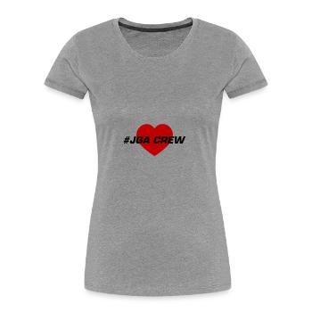 Jga Crew Junggesellinnenabschied - Frauen Premium Bio T-Shirt - Grau meliert - Vorne - Mia (176cm)