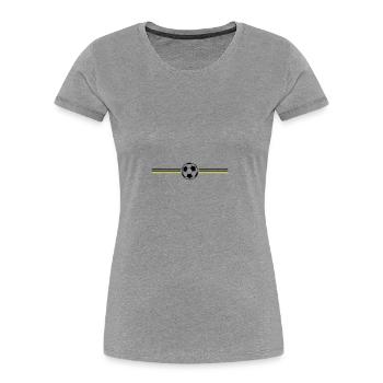 Soccer Championship Germany - Women's Premium Organic T-Shirt - heather grey - Front - Mia (176cm)