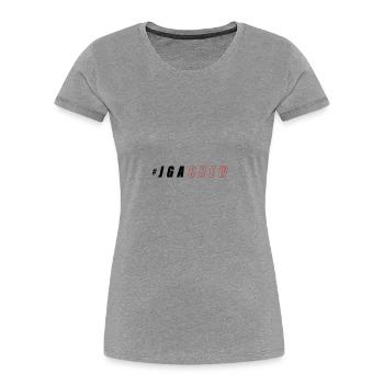 Bachelor Party Crew - Women's Premium Organic T-Shirt - heather grey - Front - Mia (176cm)