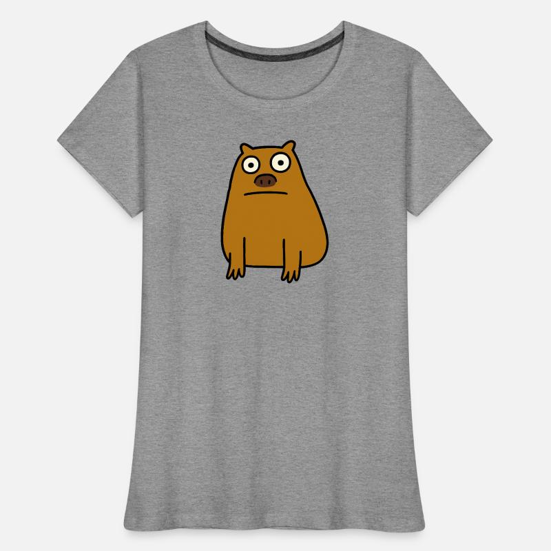 Capybara laide T-shirt bio Premium Femme