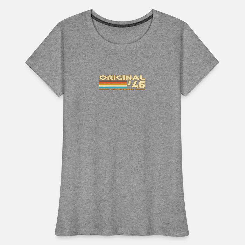 Originale 46 Pastellstreifen Frauen Premium Bio T-Shirt