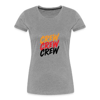 crew - Women's Premium Organic T-Shirt - heather grey - Front - Mia (176cm)