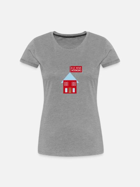 Die Neue Wohnung - Frauen Premium Bio T-Shirt - Grau meliert