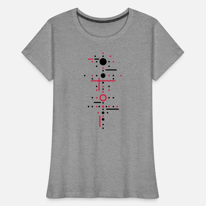 Points and lines Women's Premium Organic T-Shirt