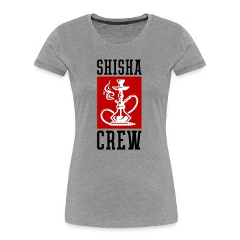 Shisha Crew - Women's Premium Organic T-Shirt - heather grey - Front - Mia (176cm)