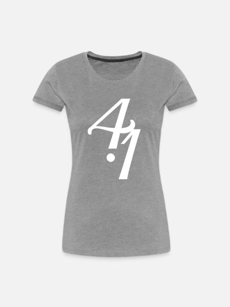 Human Design 4/1 Profil - Frauen Premium Bio T-Shirt - Grau meliert
