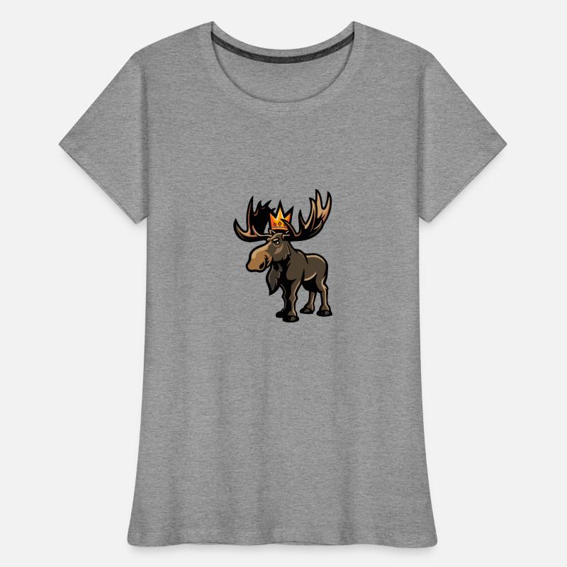 Moose Comic Crown Women's Premium Organic T-Shirt