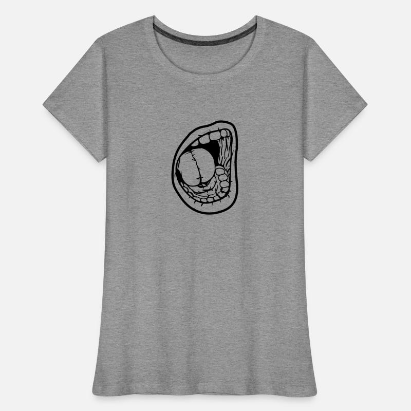 Crier bouche ouverte T-shirt bio Premium Femme