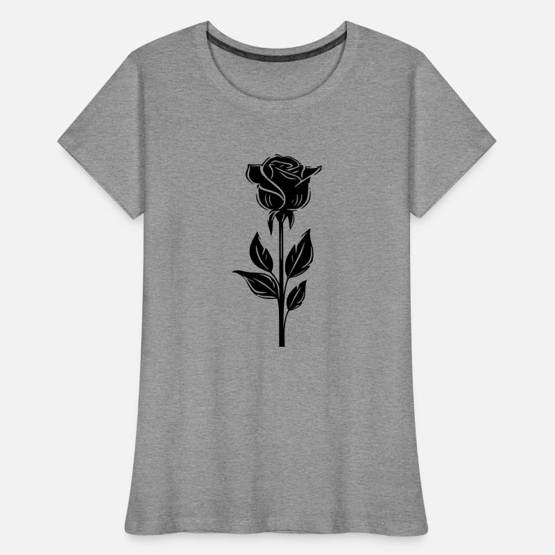 minimalistisch einfarbig rosa Frauen Premium Bio T-Shirt