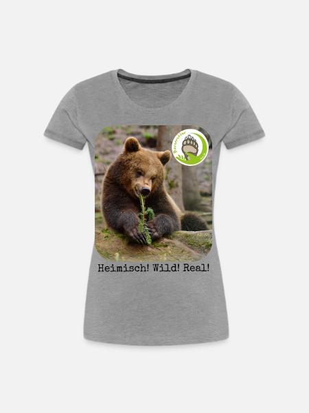 ARIAN - Frauen Premium Bio T-Shirt - Grau meliert