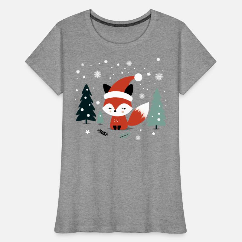Weihnachtsfuchs Frauen Premium Bio T-Shirt