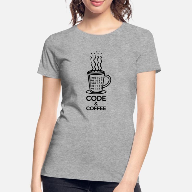 Code & Coffee – Perfektes Duo Frauen Premium Bio T-Shirt