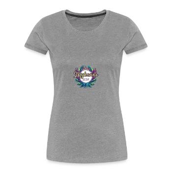 Mykonos 2025 Team - Women's Premium Organic T-Shirt - heather grey - Front - Mia (176cm)