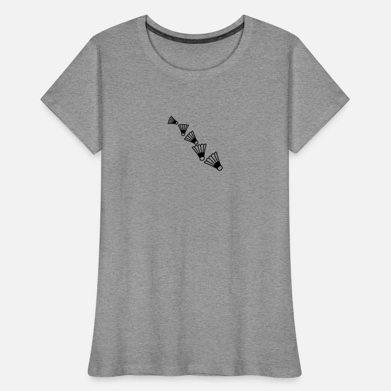 Badmintons Pattern T-shirt bio Premium Femme